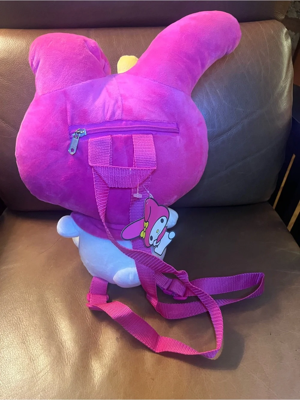 Sanrio Hello Kitty & Friends My Melody Pink & Yellow Bow Plush Backpack NEW NWT